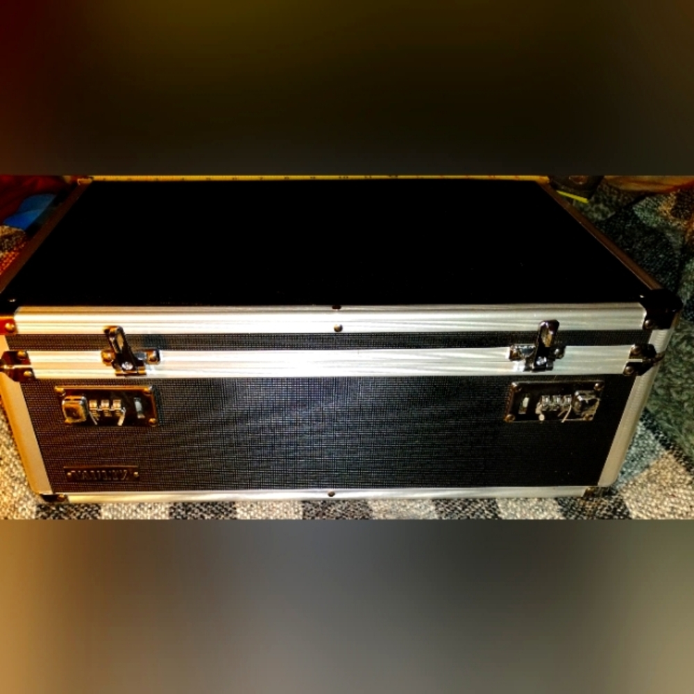 😲Secure Black Aluminum Coin Vault With Dual Locks👌💯 -NEW!- 13"X 18"❤️💥💯
